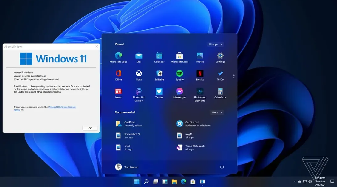 tampilan dekstop windows 11