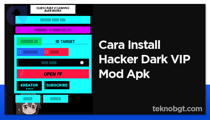 Tutorial Install Hacker Dark VIP