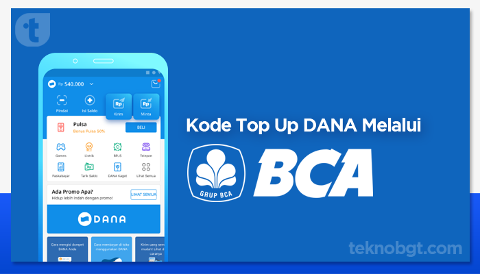 Kode Top Up Dana via BCA
