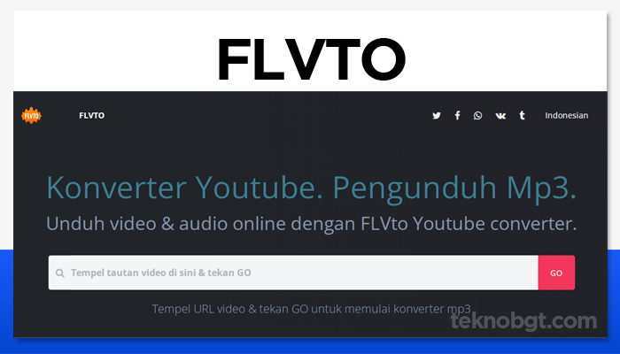 FLVTO download lagu mp3 dari YouTube