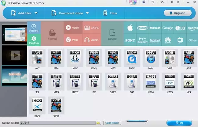 Free HD Video Converter Factory