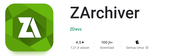 Download dan Instal Zarchiver Pro Apk