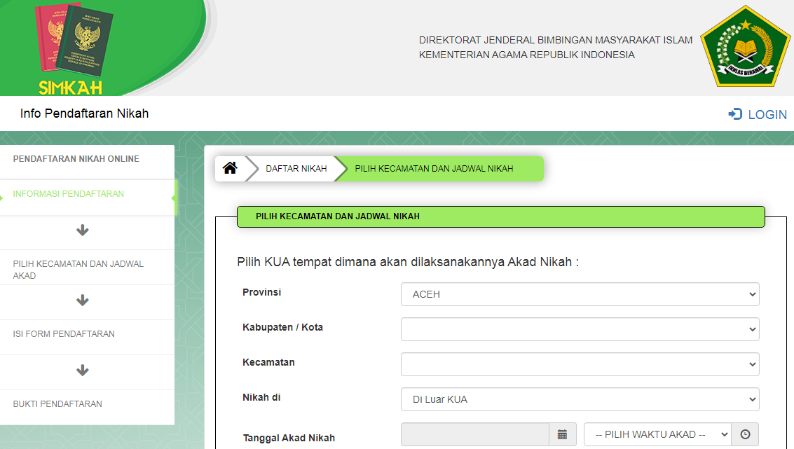 Syarat Mengisi Data Simkah
