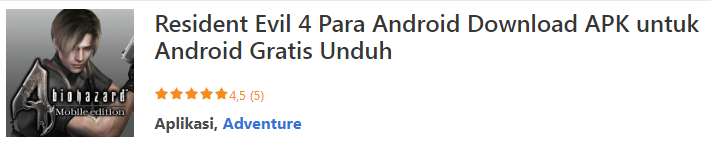 download resident evil 4 mobile edition
